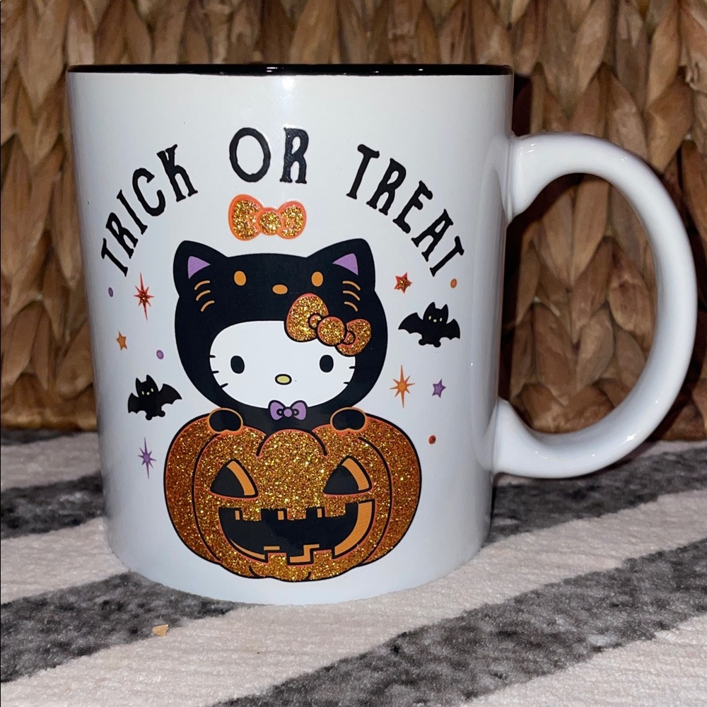 Hello Kitty Trick or Treat Mug - Black, Orange, White